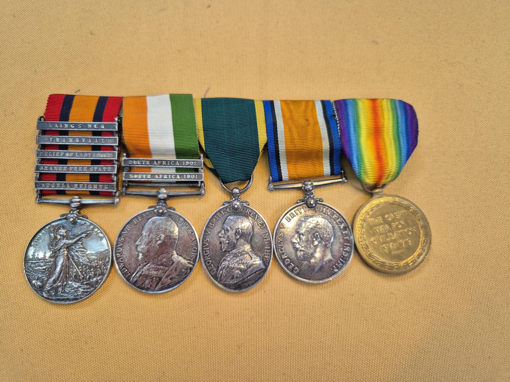 Important 2nd Boer War/WW1 medal group